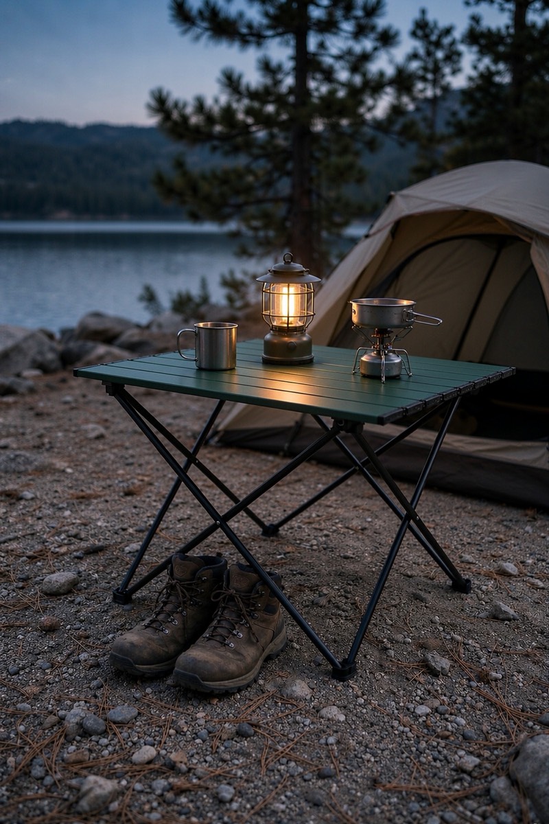 Ultralight aluminium side table