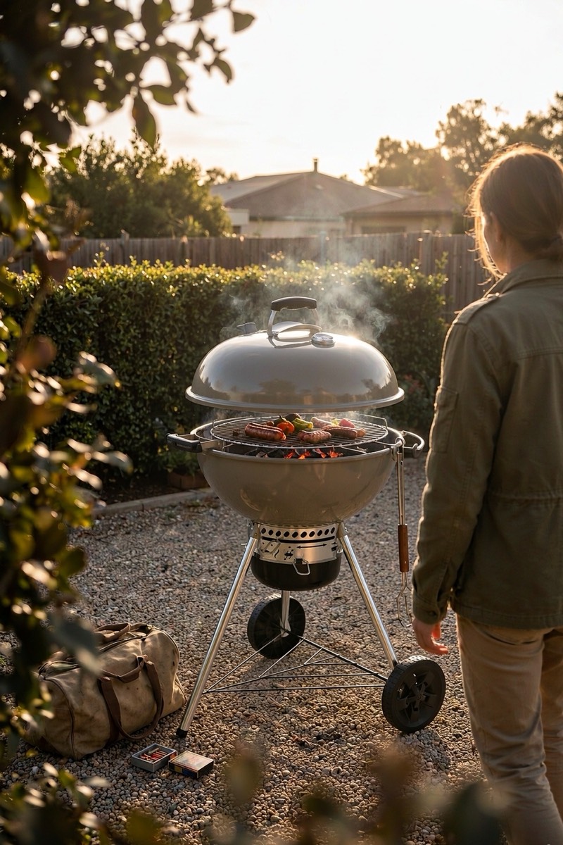 Kettle braai, 57 cm, stainless grate